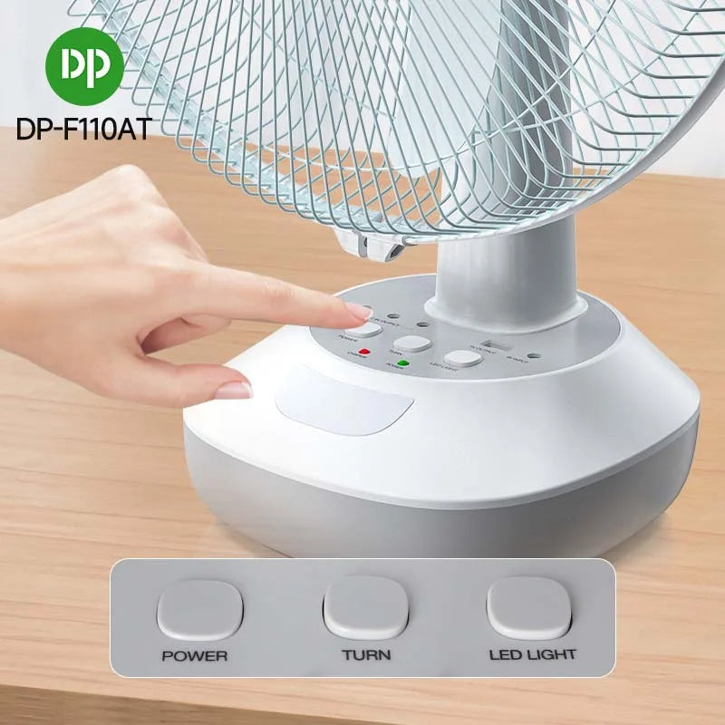 Inverter Fan DP-F110AT 16″ Solar Rechargeable Fan Kit. Solar Panel & 2 Bulbs Included